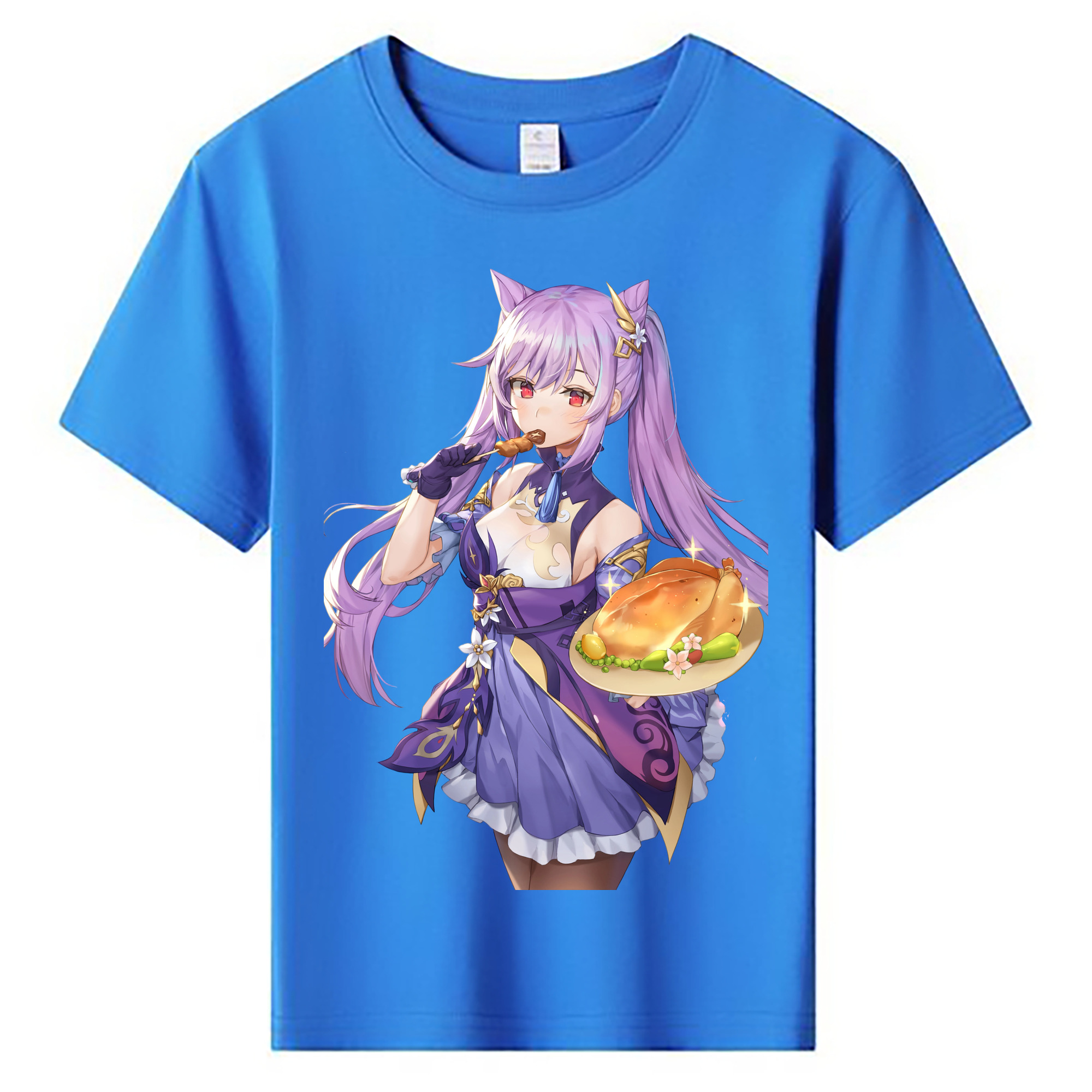 げんし神 刻晴 こくせい genshin Kokusei 綿100％キッズTシャツ（フロントプリント）